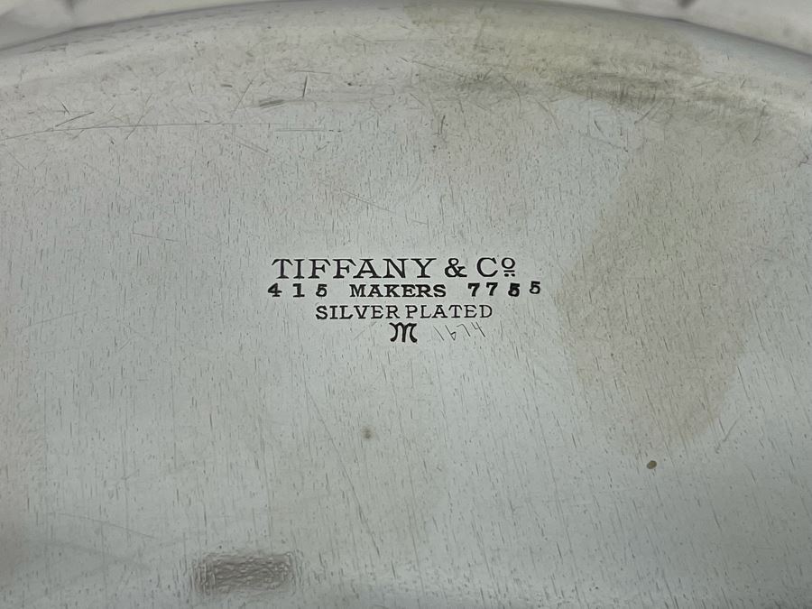 Tiffany & Co Vintage Silver Plated Tray 12R [Photo 6]