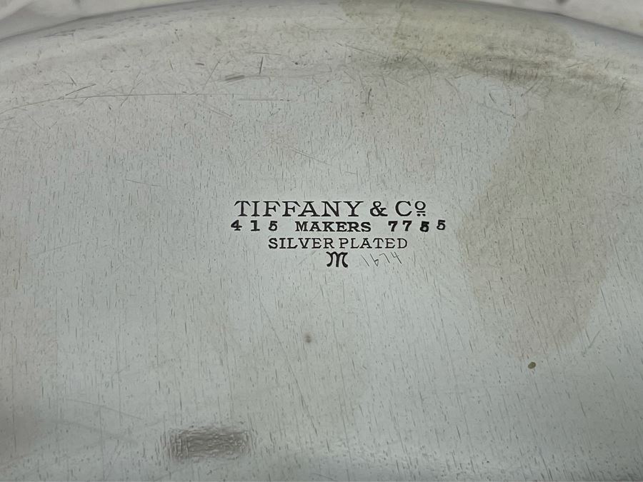 Tiffany & Co Vintage Silver Plated Tray 12R [Photo 7]