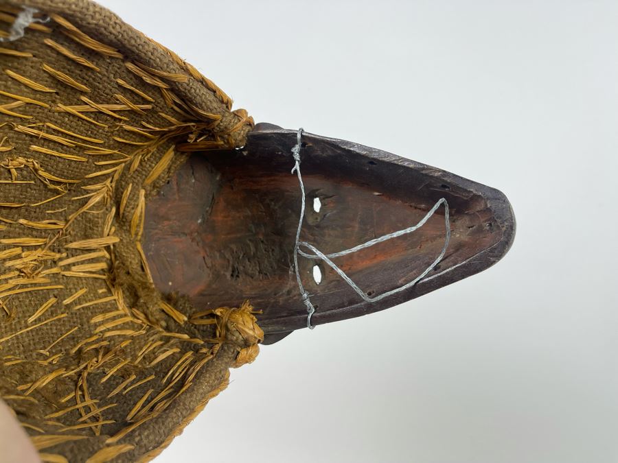 Old Hand Carved African Mask (Does Not Include Wooden Stand) 7W X 10H [Photo 12]