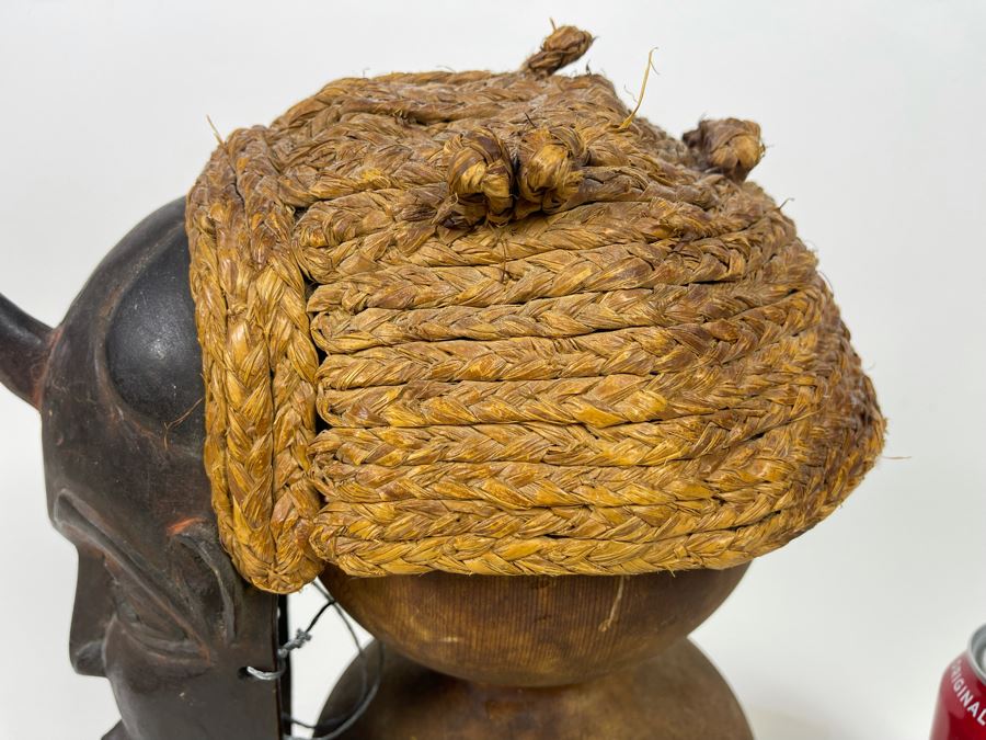 Old Hand Carved African Mask (Does Not Include Wooden Stand) 7W X 10H [Photo 9]