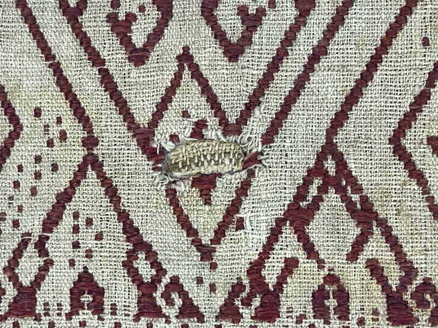 Antique Pre-Columbian Textile 16 X 17 [Photo 6]