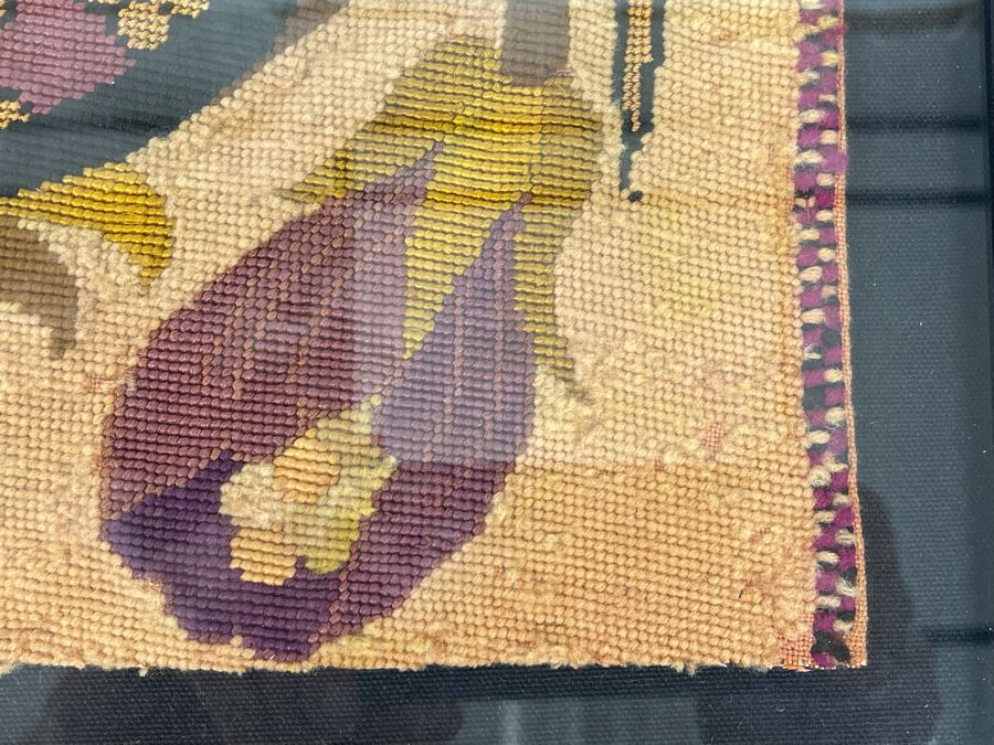 Antique Framed Textile 13 X 16 [Photo 7]