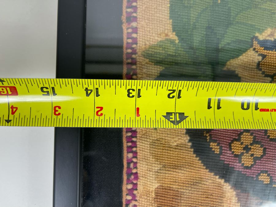 Antique Framed Textile 13 X 16 [Photo 9]