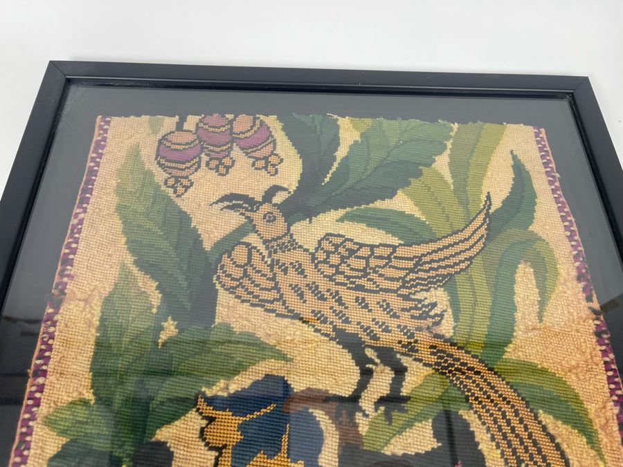 Antique Framed Textile 13 X 16 [Photo 8]
