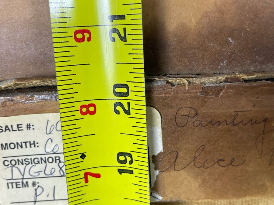 Antique Still Life Painting On Canvas By Alice Best 14 X 20 [Photo 18]