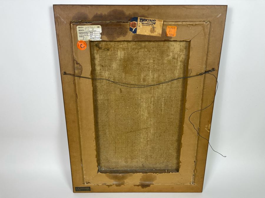 Antique Still Life Painting On Canvas By Alice Best 14 X 20 [Photo 12]