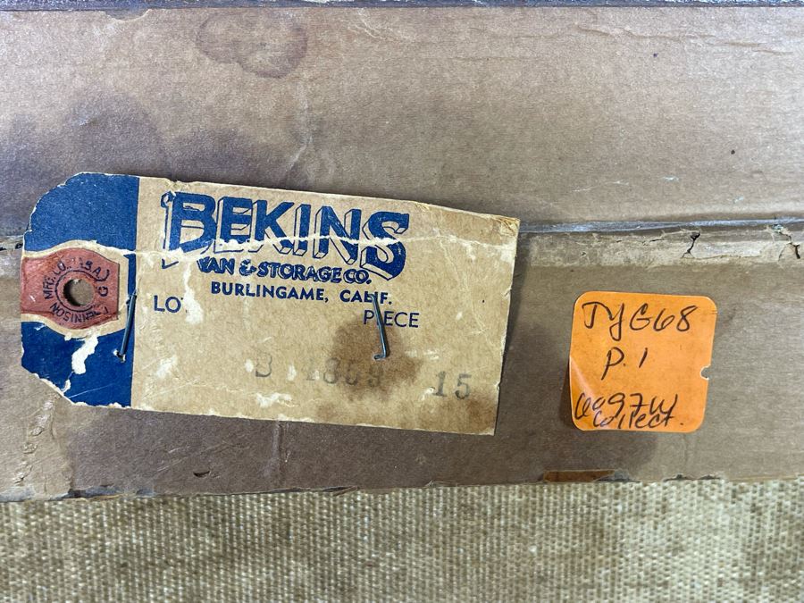 Antique Still Life Painting On Canvas By Alice Best 14 X 20 [Photo 15]