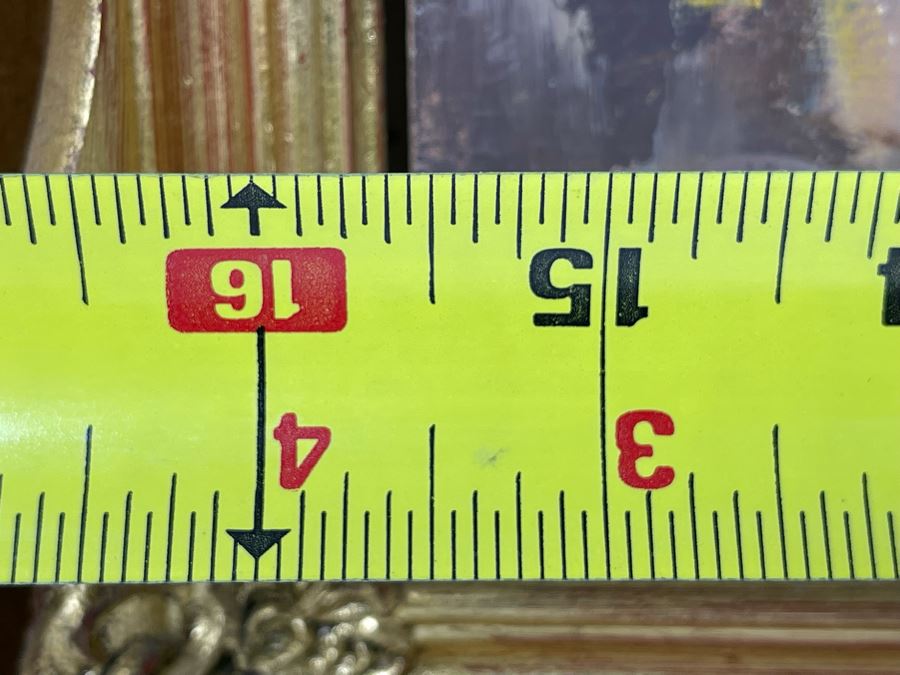 Mario Maresca Serra (Italy, 1912-1990) Original Framed Painting Titled 'Mercato Napaletano' 16 X 12 [Photo 15]