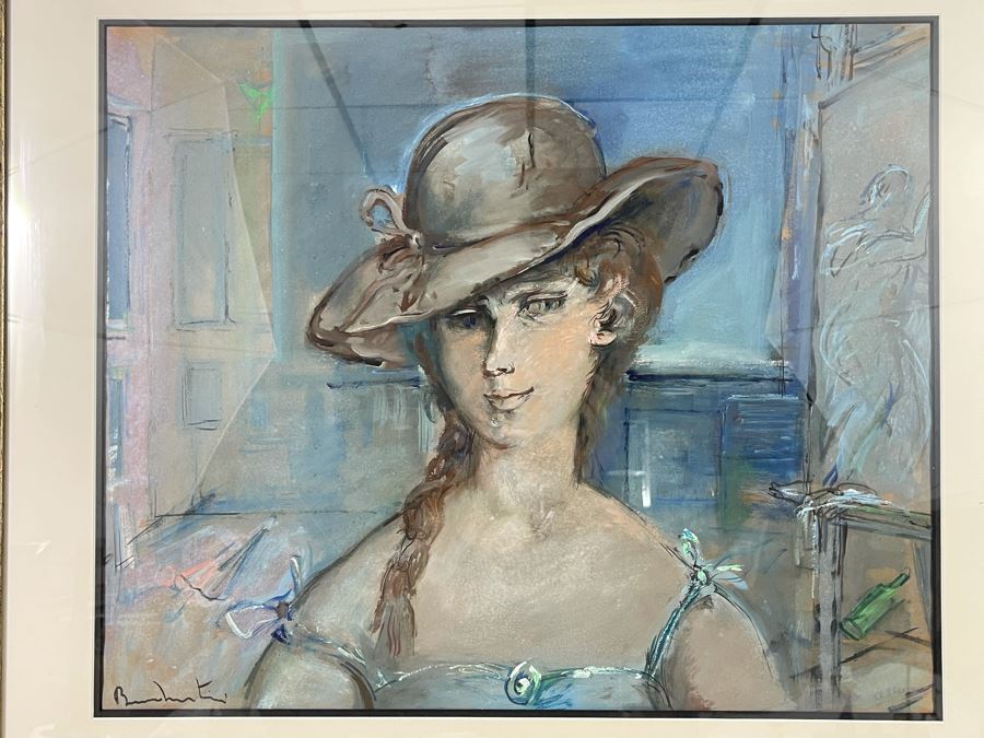 Bruno Martini (1911-1979) Signed Original Gouache Painting Retailed For $3,200 [Photo 4]