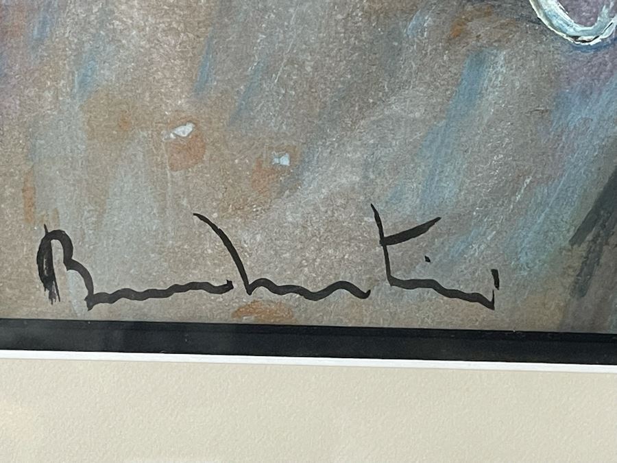 Bruno Martini (1911-1979) Signed Original Gouache Painting Retailed For $3,200 [Photo 10]