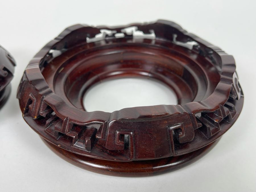 Set Of Two Chinese Wooden Stands 7R And 5R [Photo 11]