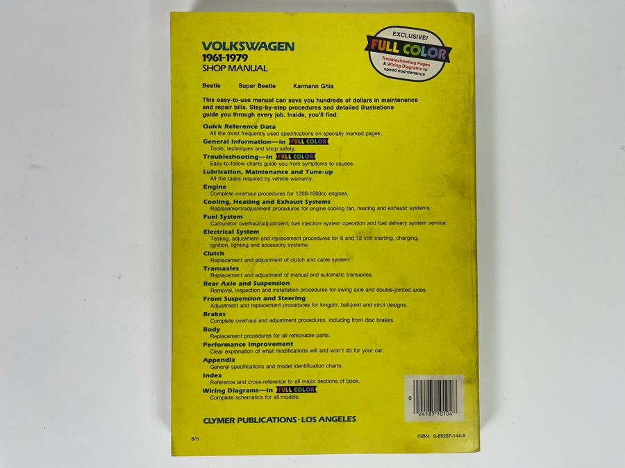 Clymer VW Beetle 1961-1979 Shop Manual [Photo 3]