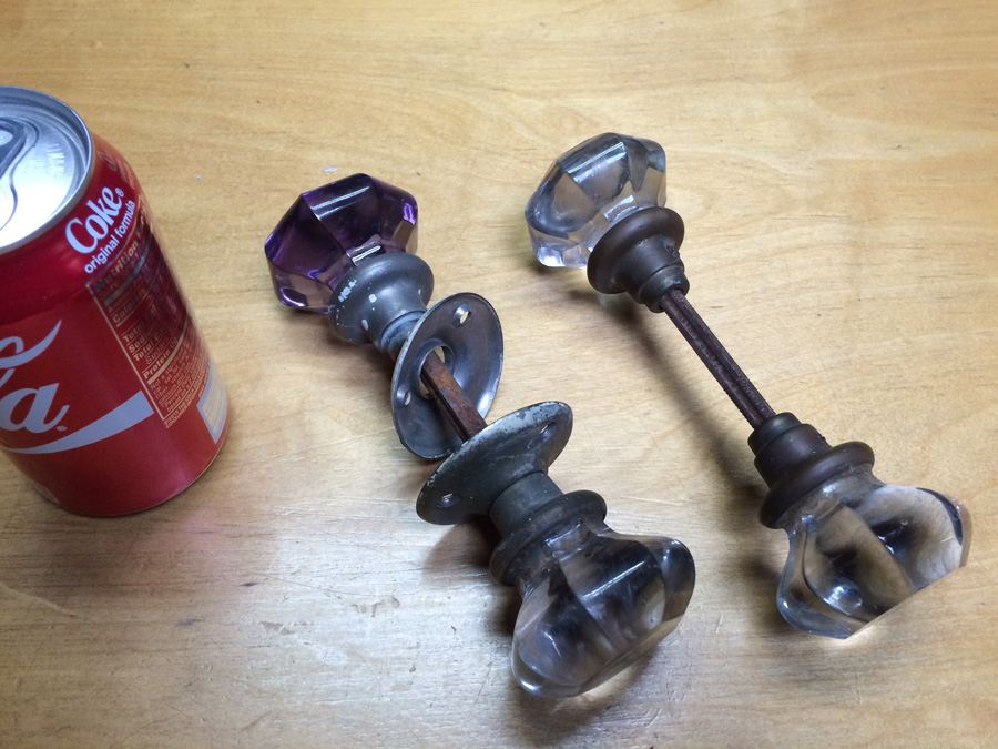 Pair of Glass Door Knobs [Photo 1]
