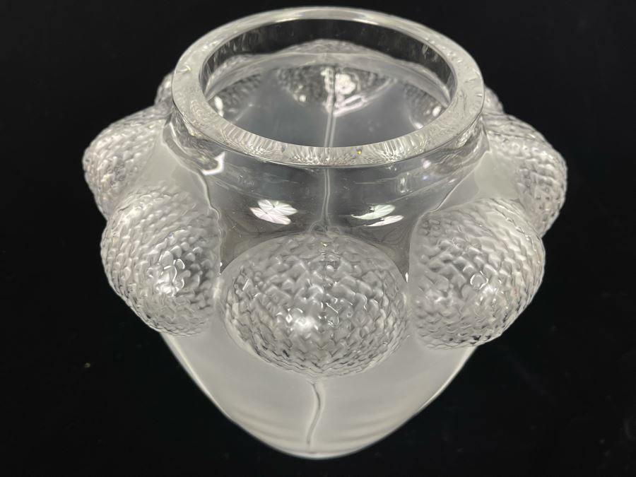 Signed Lalique France Bali Vase - Hand Signed By The Late Marie Claude Lalique 1995 7H Estimate $2,000 [Photo 4]