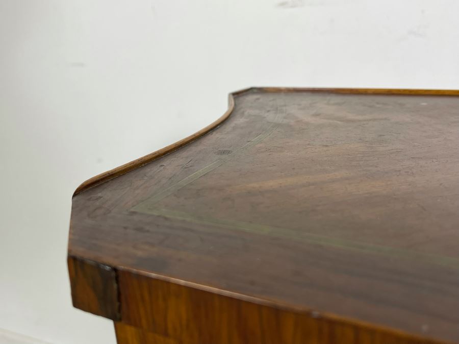 Beautiful Inlaid Wooden French Louis XV 3-Drawer Nightstand Side Table With Ormolu Mounts 21W X 12D X 28H [Photo 14]