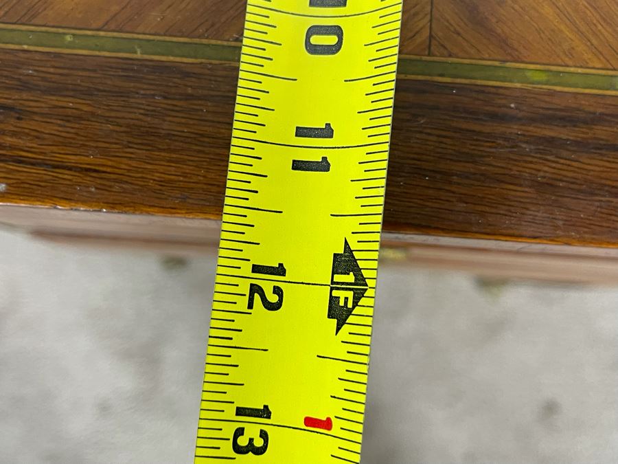 Beautiful Inlaid Wooden French Louis XV 3-Drawer Nightstand Side Table With Ormolu Mounts 21W X 12D X 28H [Photo 17]