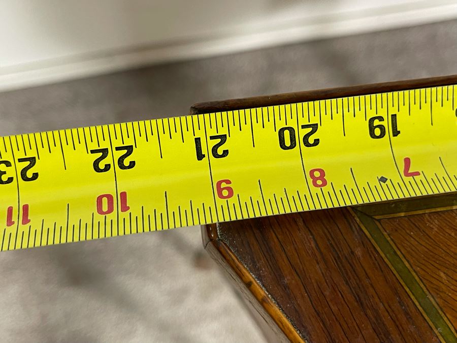 Beautiful Inlaid Wooden French Louis XV 3-Drawer Nightstand Side Table With Ormolu Mounts 21W X 12D X 28H [Photo 16]