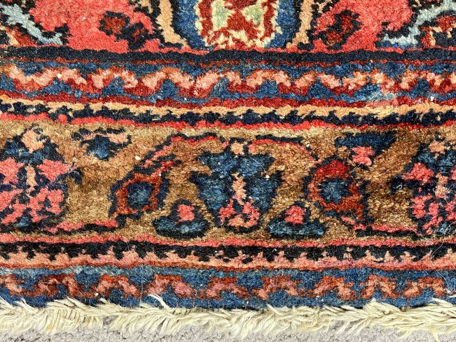 Old Hand Knotted Wool Persian Area Rug 31W X 54L [Photo 10]