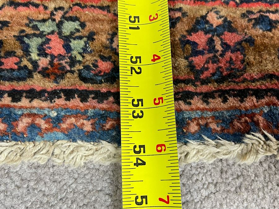 Old Hand Knotted Wool Persian Area Rug 31W X 54L [Photo 17]