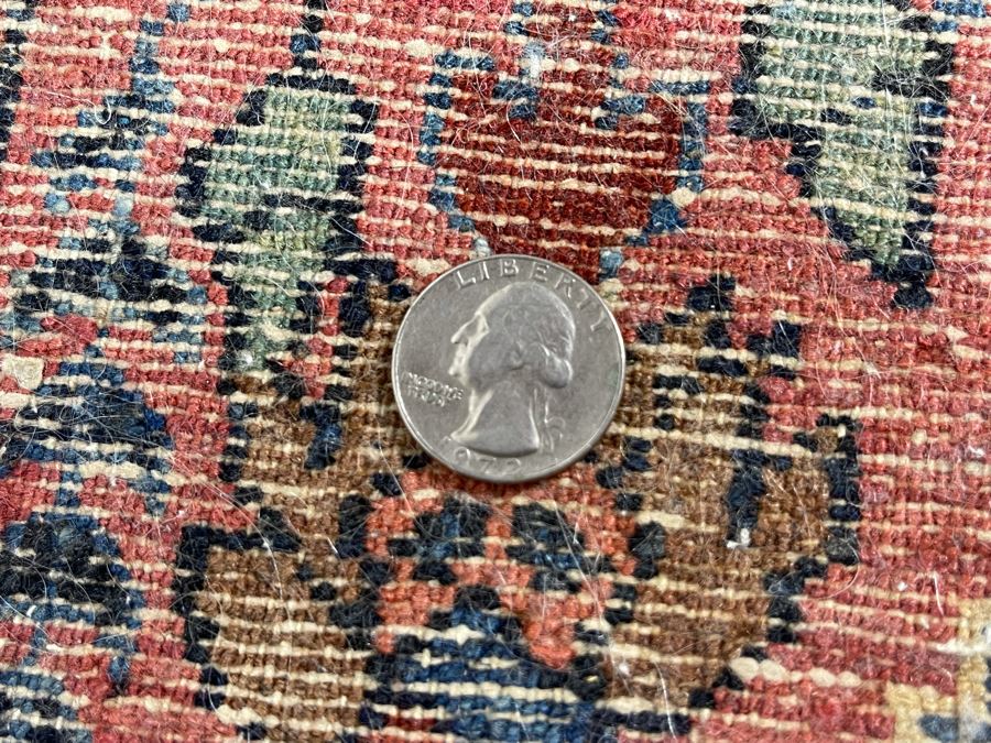 Old Hand Knotted Wool Persian Area Rug 31W X 54L [Photo 13]