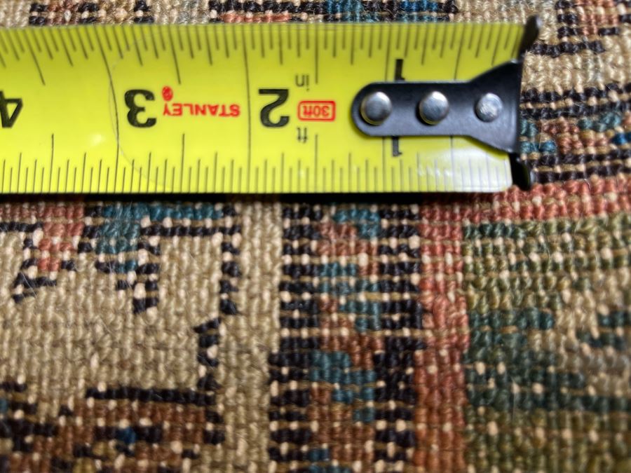 Old Hand Knotted Wool Persian Runner Rug Geometric Patterns 36.5W X 103L [Photo 16]