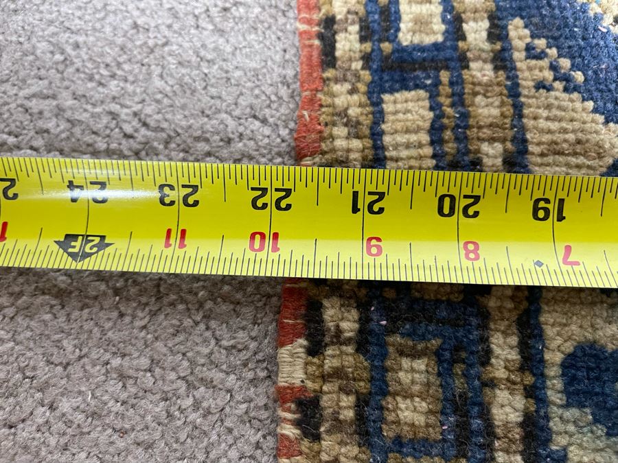 Old Hand Knotted Wool Persian Area Rug 22W X 42L [Photo 14]