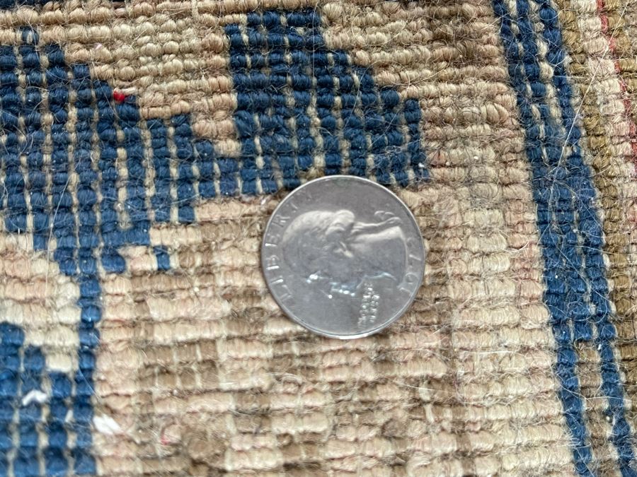 Old Hand Knotted Wool Persian Area Rug 22W X 42L [Photo 10]