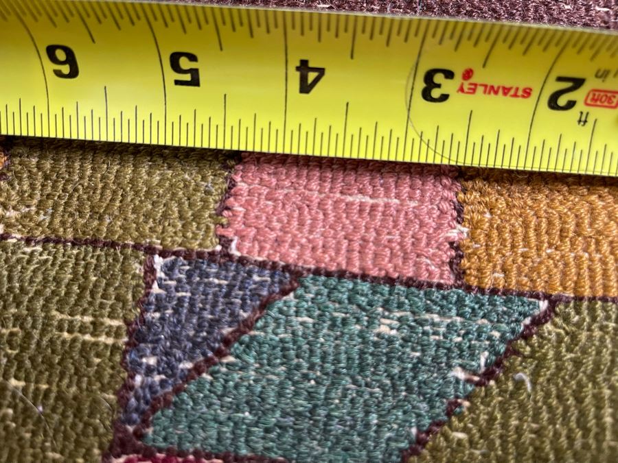 Old Hand Knotted Wool Persian Area Rug With Unusually Bright Colors 26W X 47L [Photo 16]