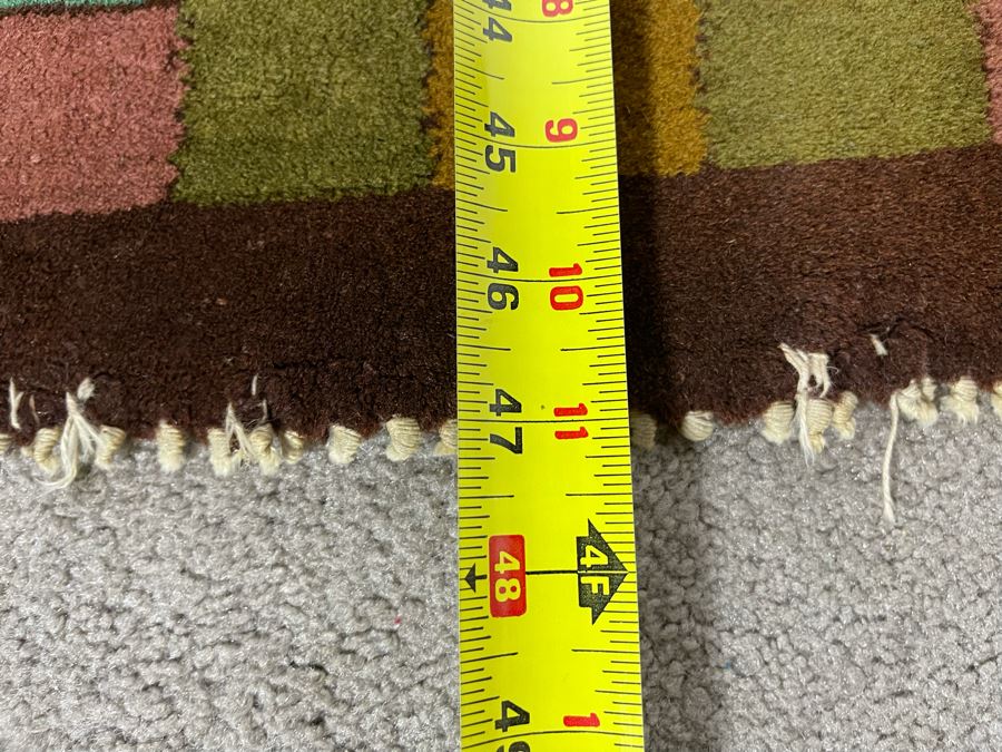 Old Hand Knotted Wool Persian Area Rug With Unusually Bright Colors 26W X 47L [Photo 18]