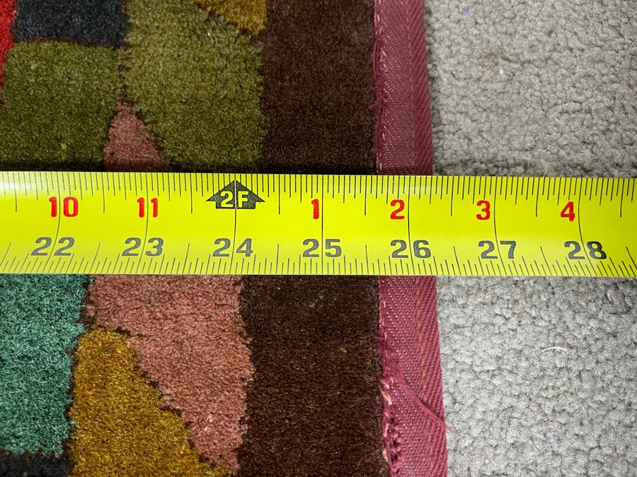 Old Hand Knotted Wool Persian Area Rug With Unusually Bright Colors 26W X 47L [Photo 17]