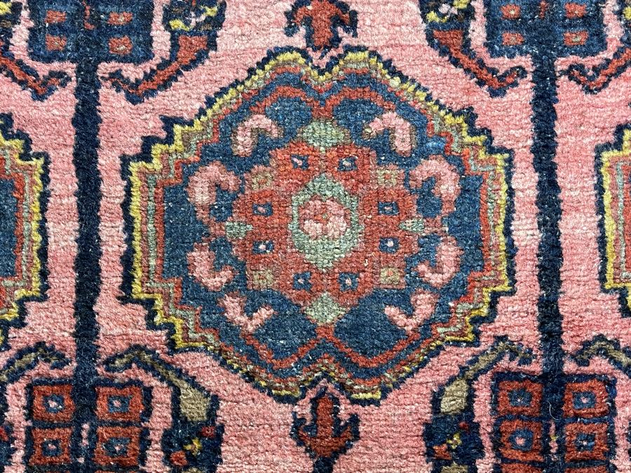 Old Hand Knotted Wool Persian Area Rug 29W X 63L [Photo 8]