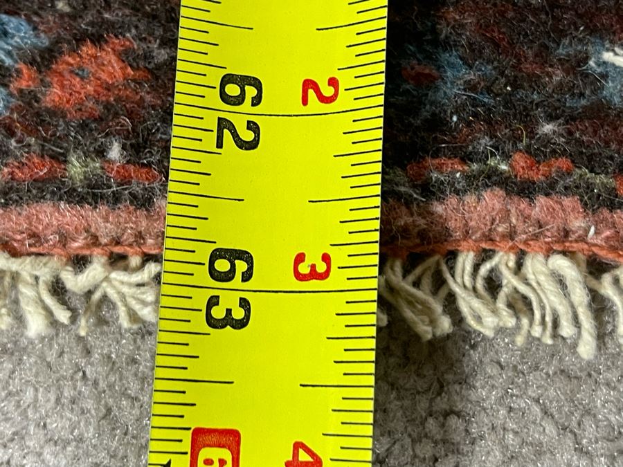 Old Hand Knotted Wool Persian Area Rug 29W X 63L [Photo 13]