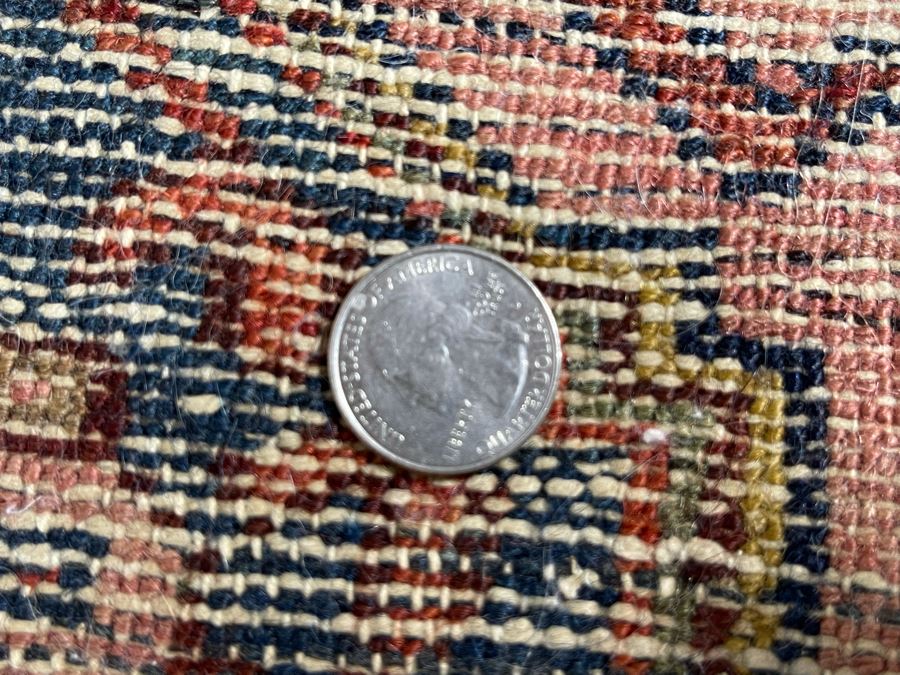 Old Hand Knotted Wool Persian Area Rug 29W X 63L [Photo 9]