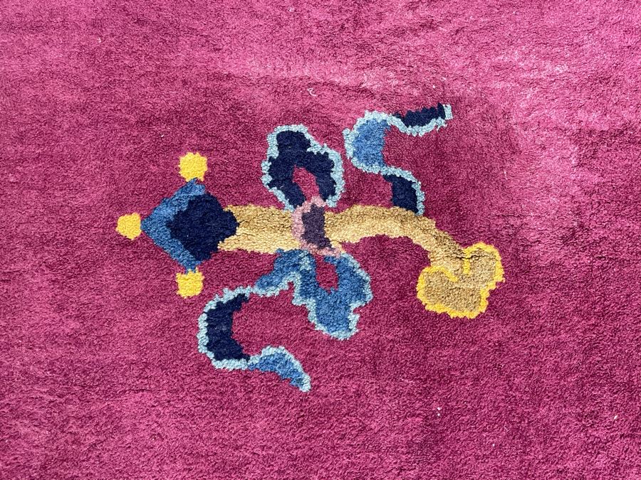 Vintage Chinese Wool Area Rug 24 X 36 [Photo 5]