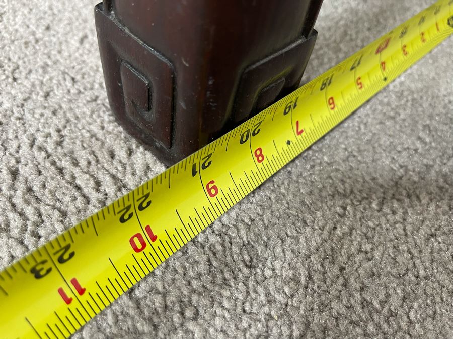 Stunning Chinese Carved Blackwood Rosewood Bench With Cushion 45W X 21D X 38H [Photo 19]