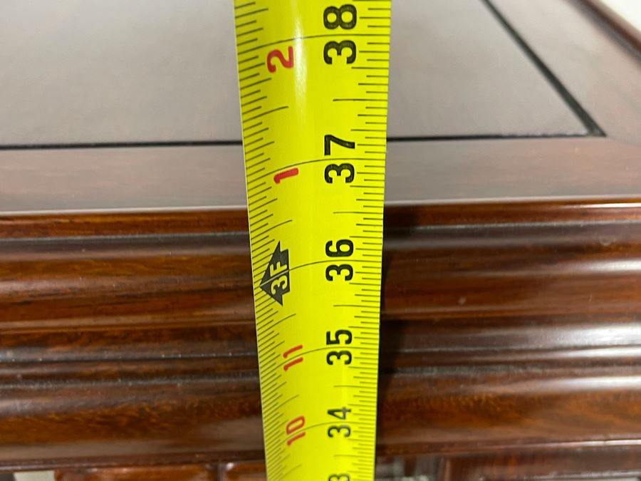 Vintage Chinese Carved Rosewood Stand Side Table 14W X 14D X 36H [Photo 20]