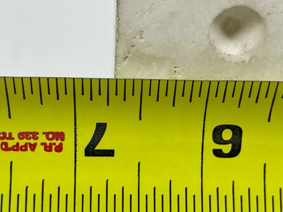 Fratelli Mannelli Carved Travertine Elephant Sculpture Made In Italy 6.75W X 2.5D X 5H [Photo 7]