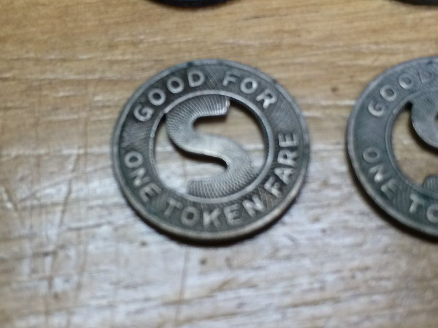 San Diego Elec Ry Co Good for One Token Fare Tokens [Photo 3]