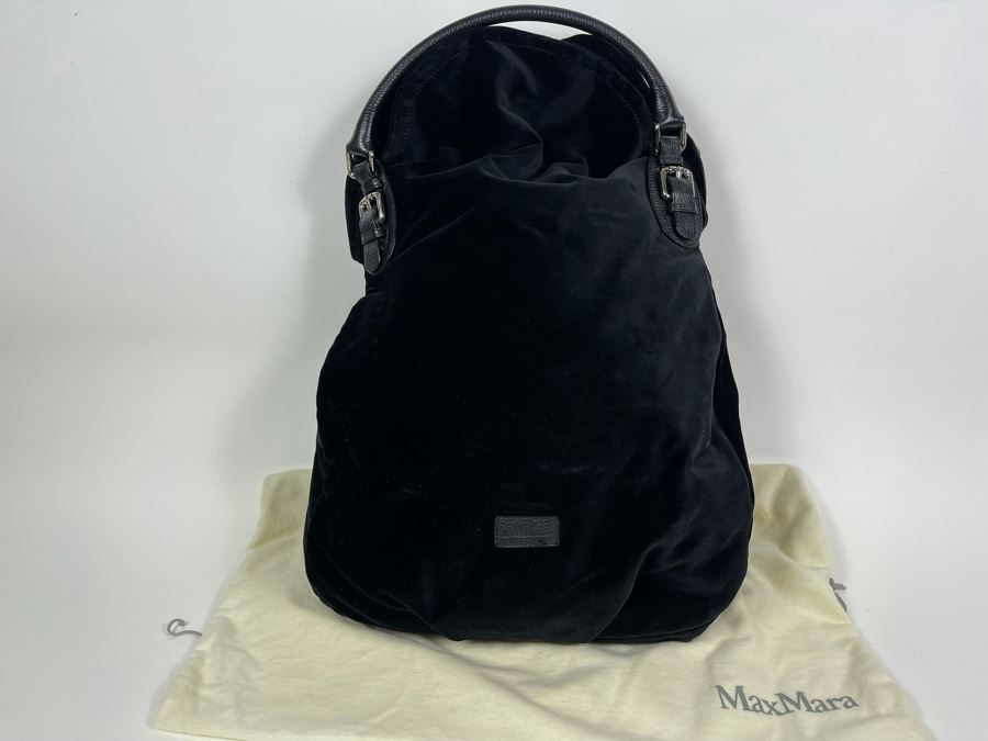Black Max Mara Tote Handbag With Dust Cover [Photo 1]