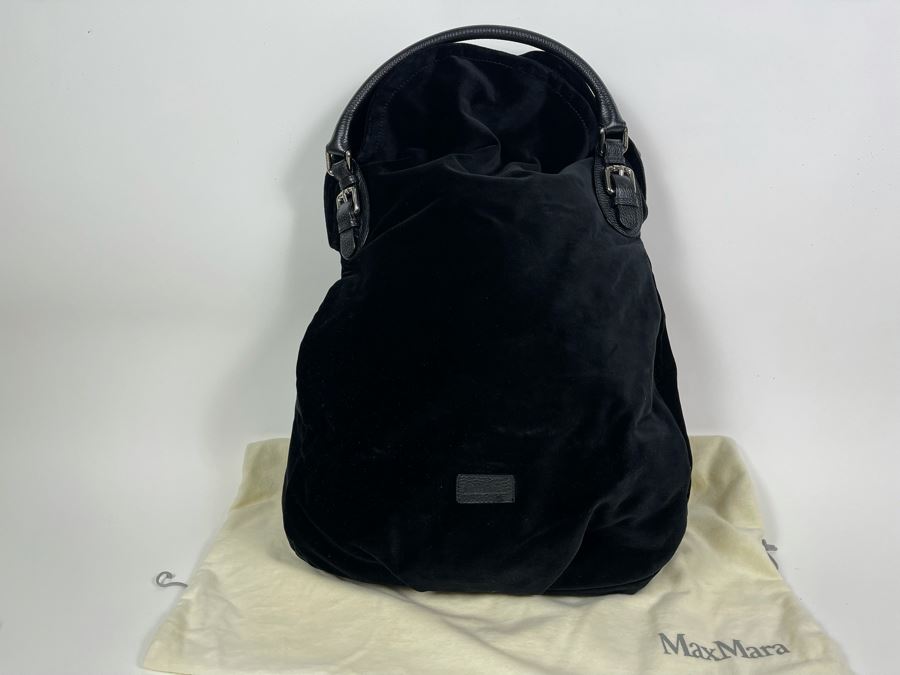 Black Max Mara Tote Handbag With Dust Cover [Photo 2]