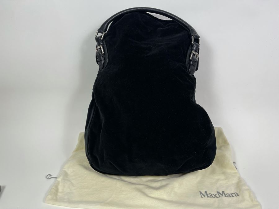 Black Max Mara Tote Handbag With Dust Cover [Photo 5]