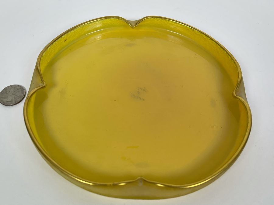 Vintage Daum France Signed Glass Trinket Dish 8W [Photo 3]