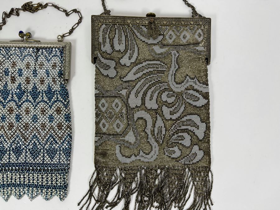 Vintage Wire Mesh Purse (Left) And Vintage Beaded Purse (Right) [Photo 4]
