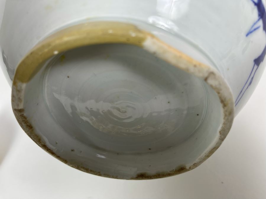 Antique Chinese Blue And White Finely Painted Dragon Porcelain Vase 13.5H [Photo 24]