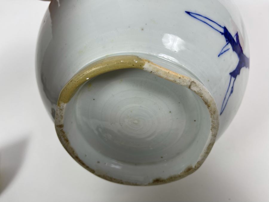 Antique Chinese Blue And White Finely Painted Dragon Porcelain Vase 13.5H [Photo 25]