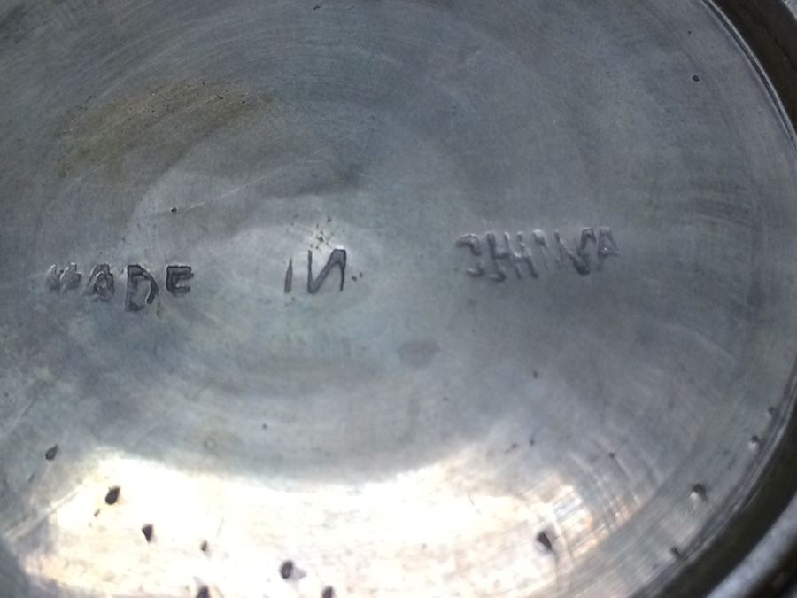 Vintage Chinese Brass Bowl and Plate [Photo 16]