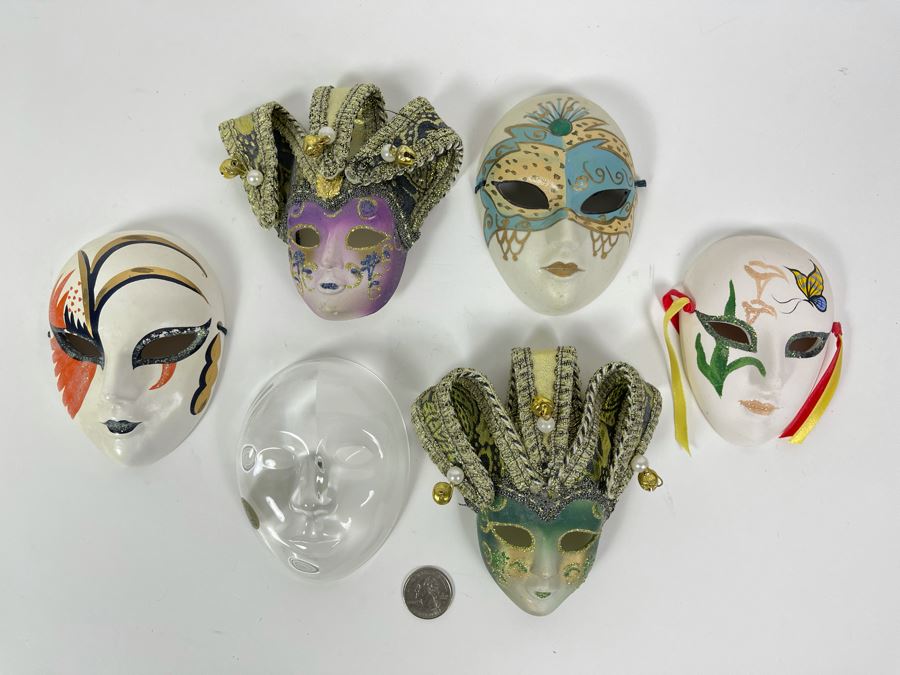 Collection Of Handmade Venetian Masks