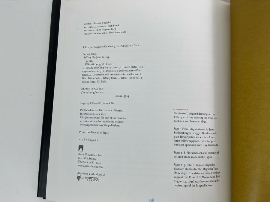 Tiffany Flora First Edition Book By John Loring Retails $50 [Photo 10]