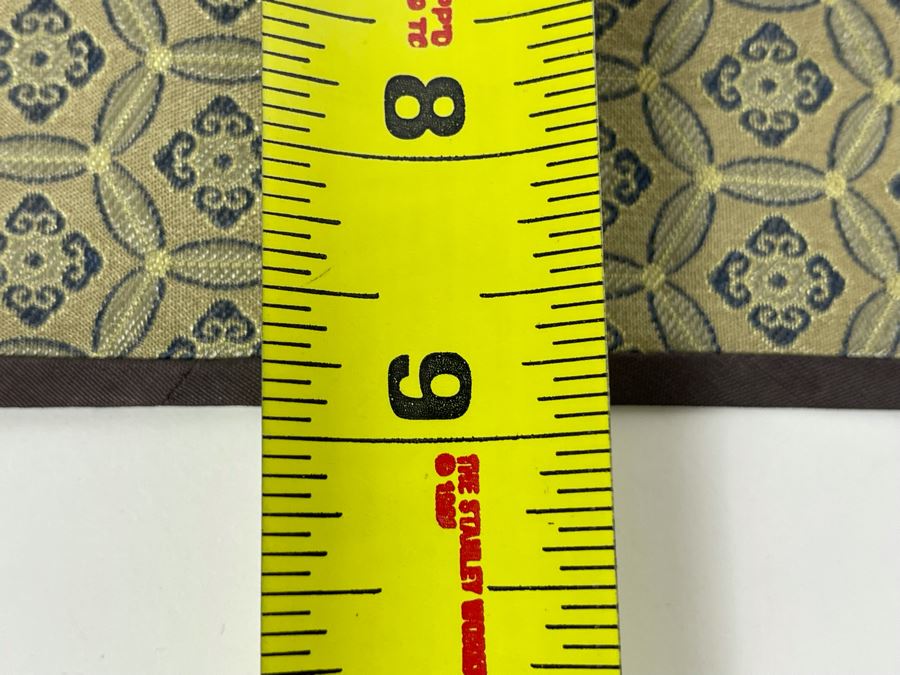 Impressive Chinese Dragon Gold Silk Embroidery On Blue Background 9W X 25L [Photo 12]