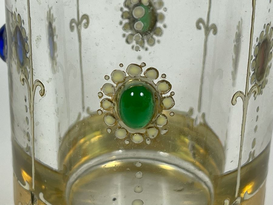 Vintage Gold Painted Bottle With Stopper 4.5H [Photo 6]